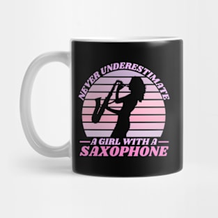 Never Underestimate A With A Saxophone Saxophonist Mug